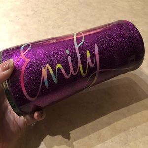Glitter personalized custom Tumblr cup